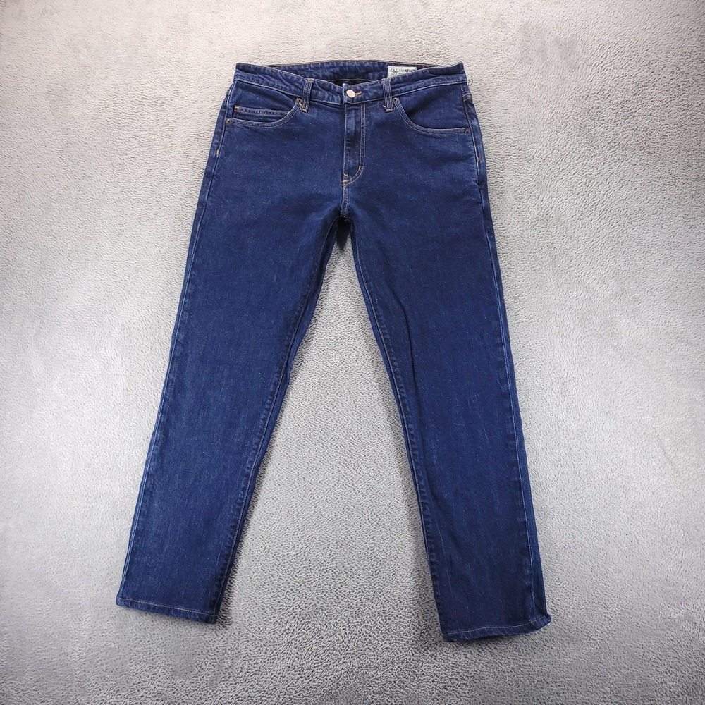 Aviator Jeans Mens 33x28 Blue Slim Tapered Dark Wash Made In USA